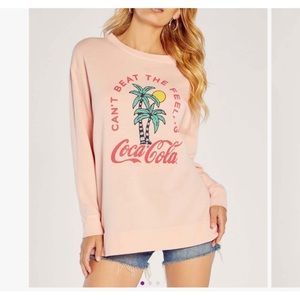 WILDFOX Crystal Rose Coca Cola Sweatshirt